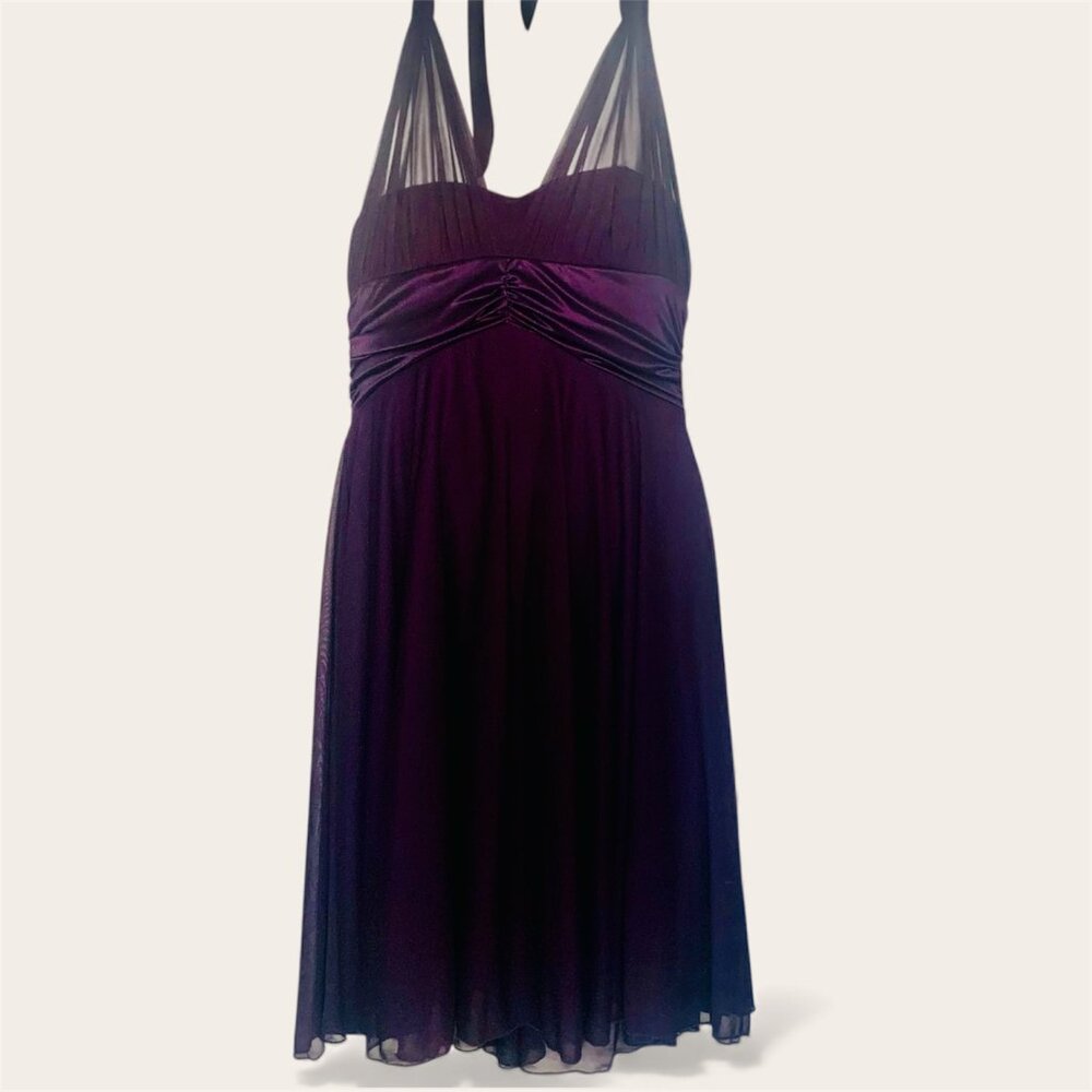 Davids Bridal Dress purple/eggplant size L - Picture 2 of 9